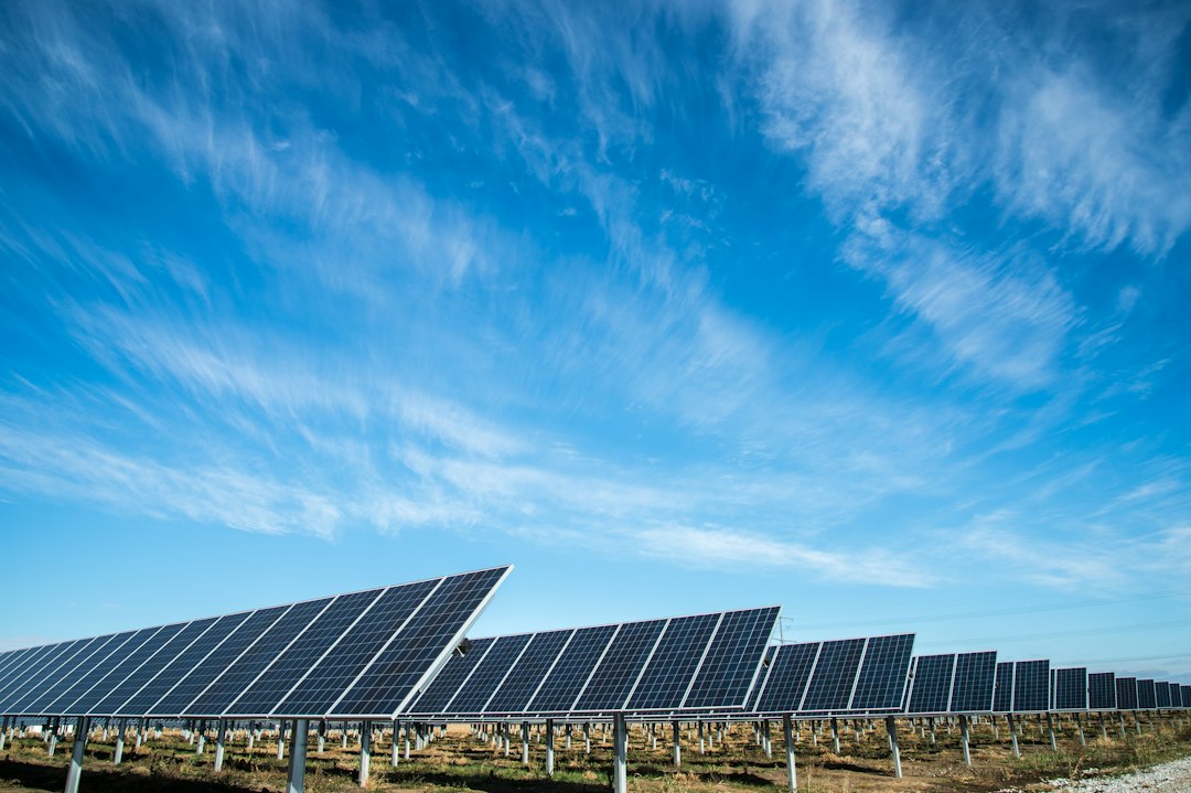 Panele słoneczne w&nbsp;ogrodzie - farma fotowolaiczna TS Energye