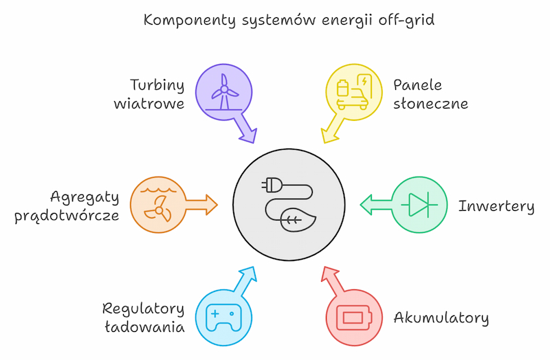 Fotowoltaika off grid komponenty