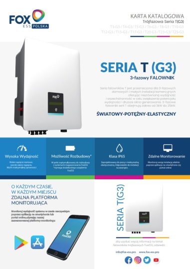Falownik 3-fazowy SERIA T (G3)