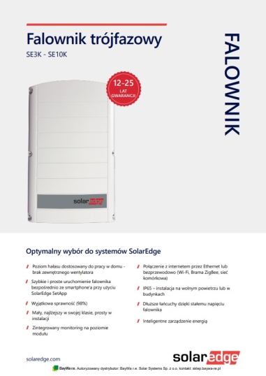 Falownik 3-fazowy SE3K - SE10K