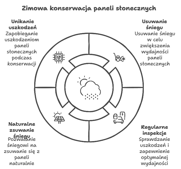 Zimowa konserwacja paneli słonecznych